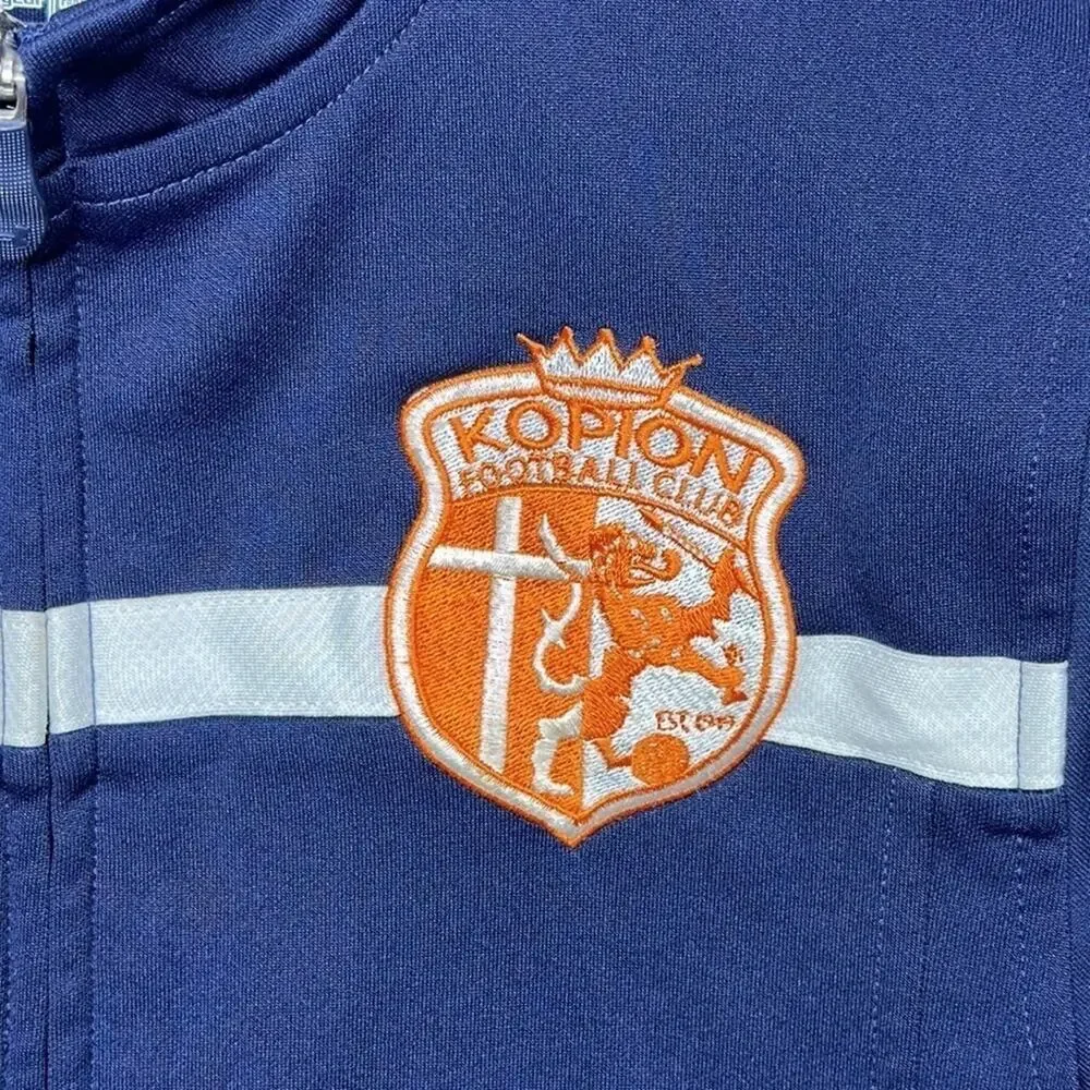 Under Armour Boys Youth Small Soccer Jacket Navy Blue Kopion Football Club Zip